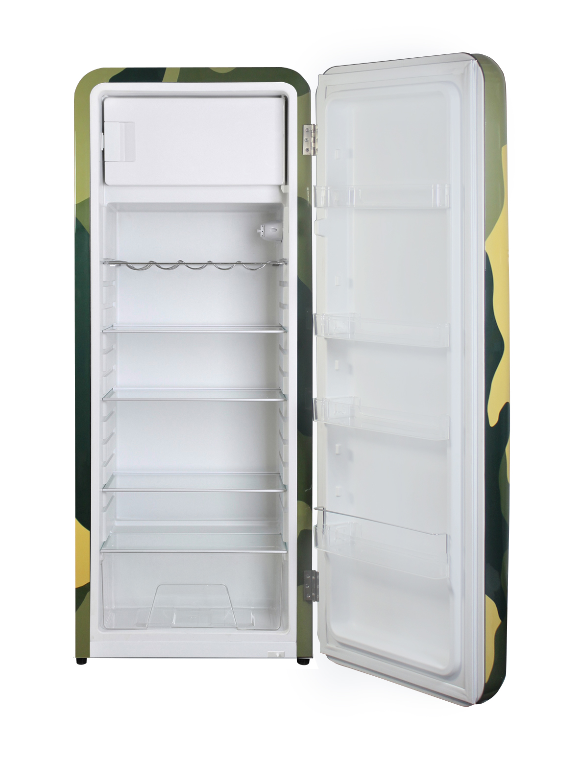 Gastro-Cool - Vintage Industries - Retro Cooler Havanna in black - VIRC330 - front view open
